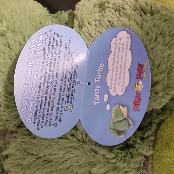 Pee Wee Pillow Pet vintage toy Tardy Turtle - Picture 4 of 5